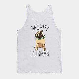 Merry Pugmas Christmas Pug Tank Top